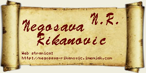 Negosava Rikanović vizit kartica